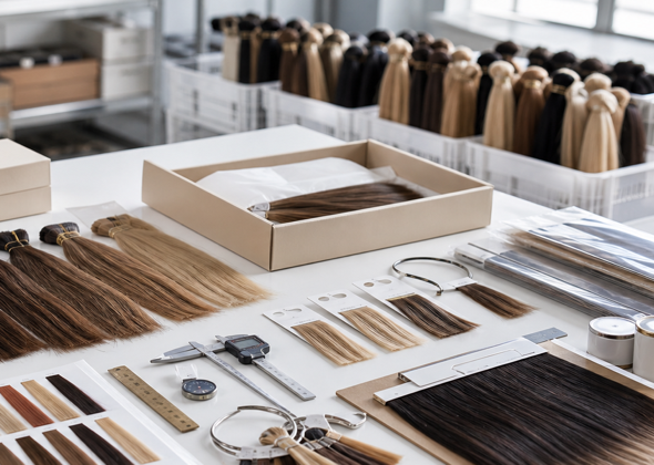Hair extension quality control table